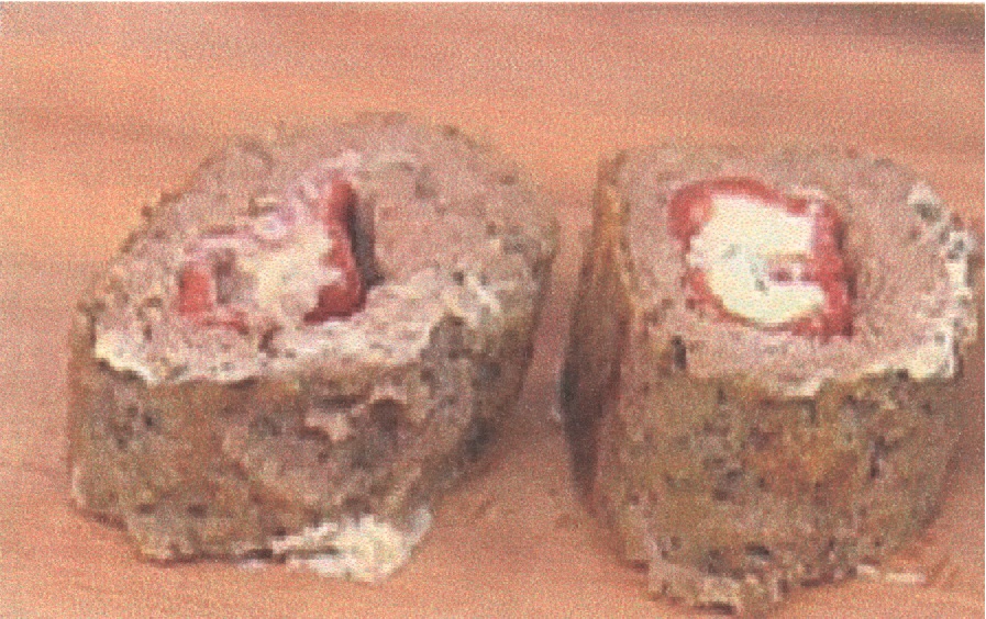 gefüllter Hackbraten in Papier