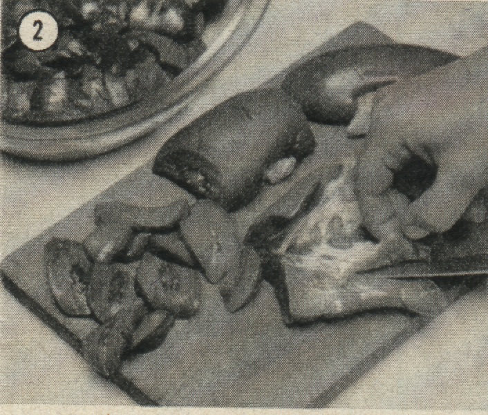 herausschneiden inneren wei�en Teil