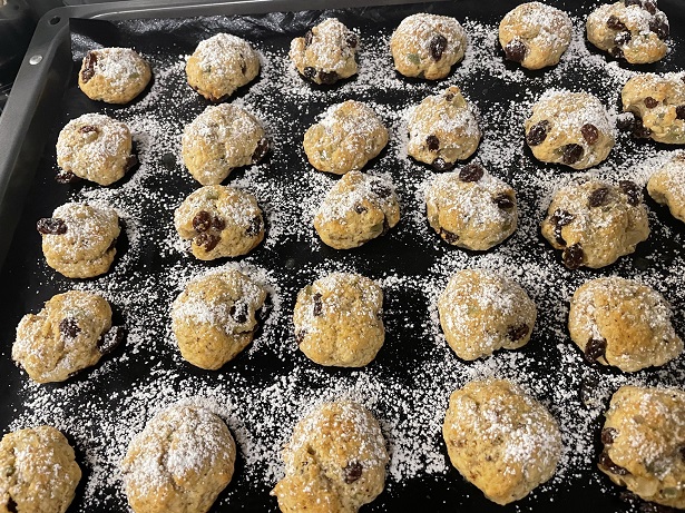 Käsetarte mit verschiedenen Grützen