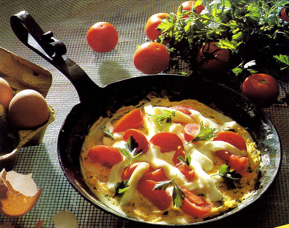 Tomaten-Mozzarella-Omelett